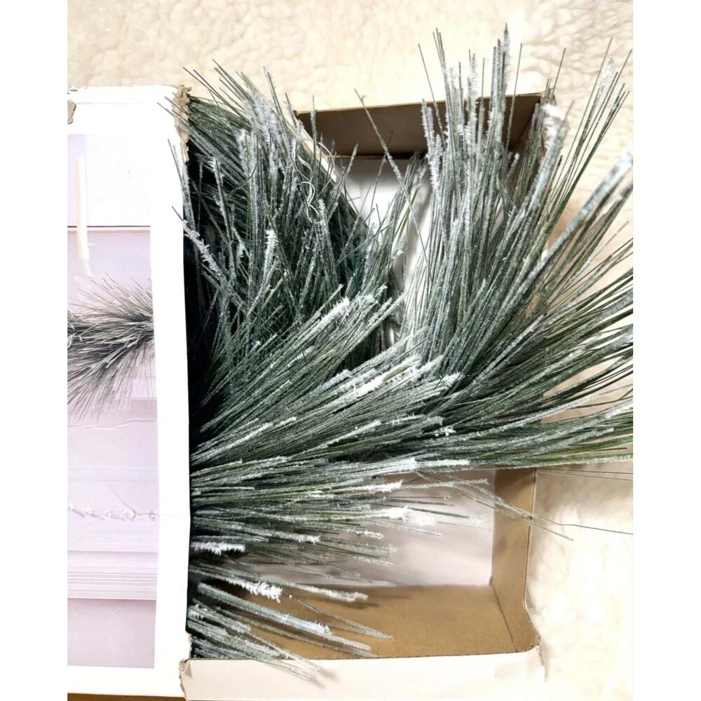 Shimmer Long Needle Christmas Garland - Threshold